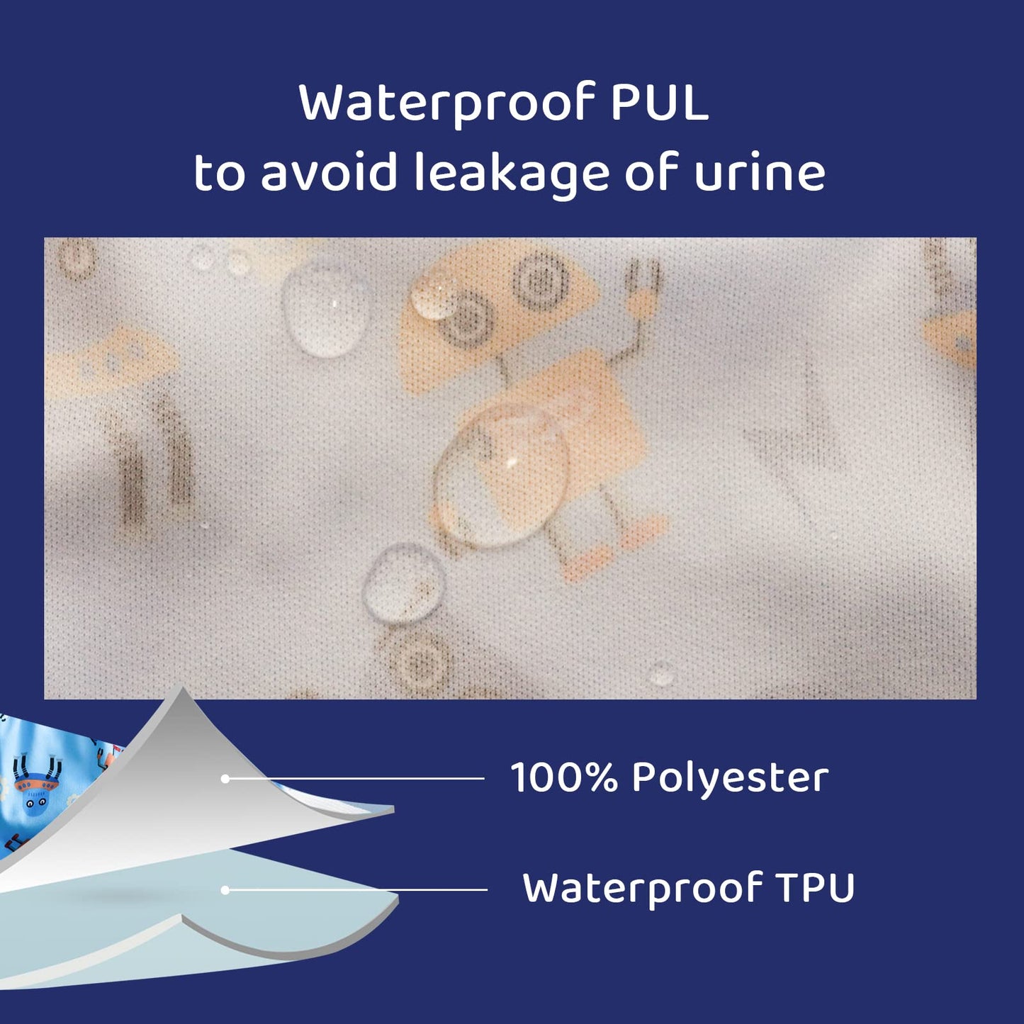 Bisenkid 6 Packs Waterproof Plastic Pants For Toddlers For Plastic Pants Good Elastic Plastic Potty Training Covers For Plastic