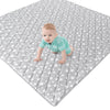 Premium Foam Baby Play Mat 71 ' 'X59 ' ', One-Piece Crawling Mat Non Slip Cushioned Baby Mats For Playing 71X59 Inches, Grey Sta