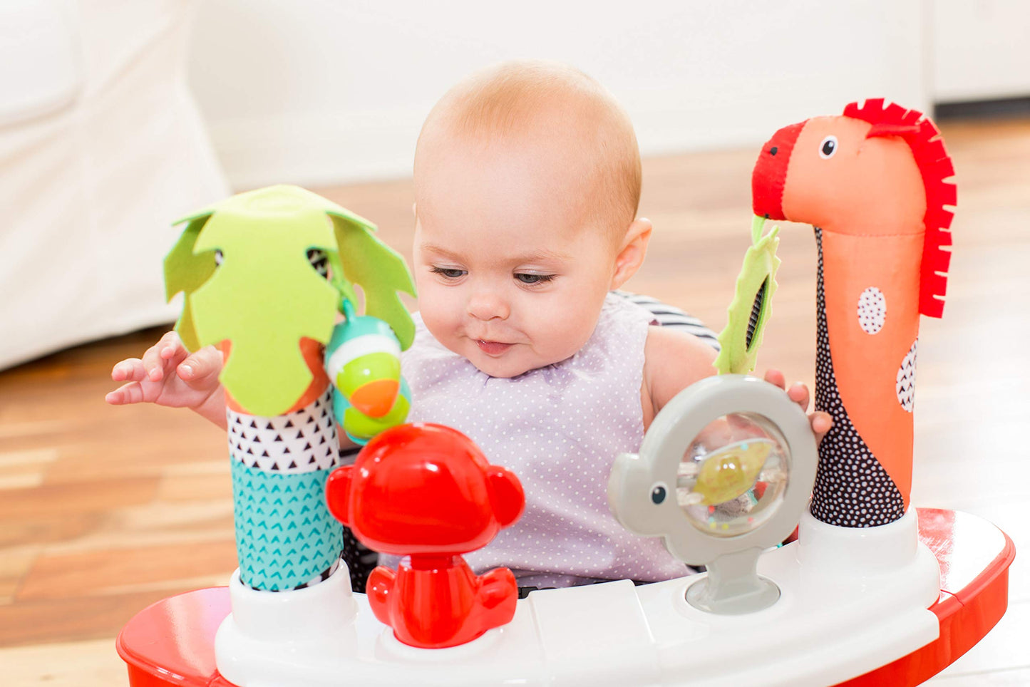 Infantino 3-In-1 Grow-With-Me Discovery Seat And Booster, Baby Activity Seat, Booster Seat For Dining Table With Removable Tray