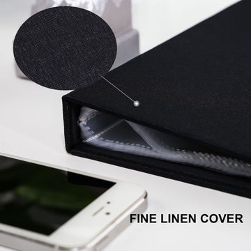 Vienrose Small Photo Album 5X7 Photos, 2 Pack Linen Cover Mini Photo Book, 26-Page Holds 52 Pictures, Artwork Or Postcards Stora