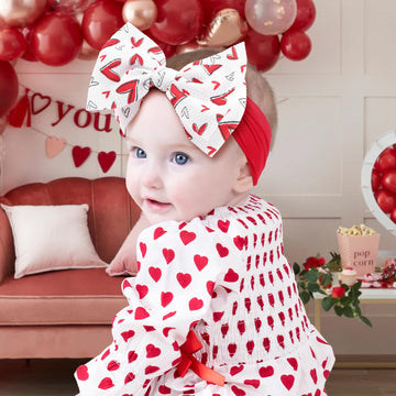 Yanjie 6 ' Bows Baby Headbands Red Headband Bows Pink Newborn Wide Headbands Handmade Hairbands Gift Hair Accessories Infant
