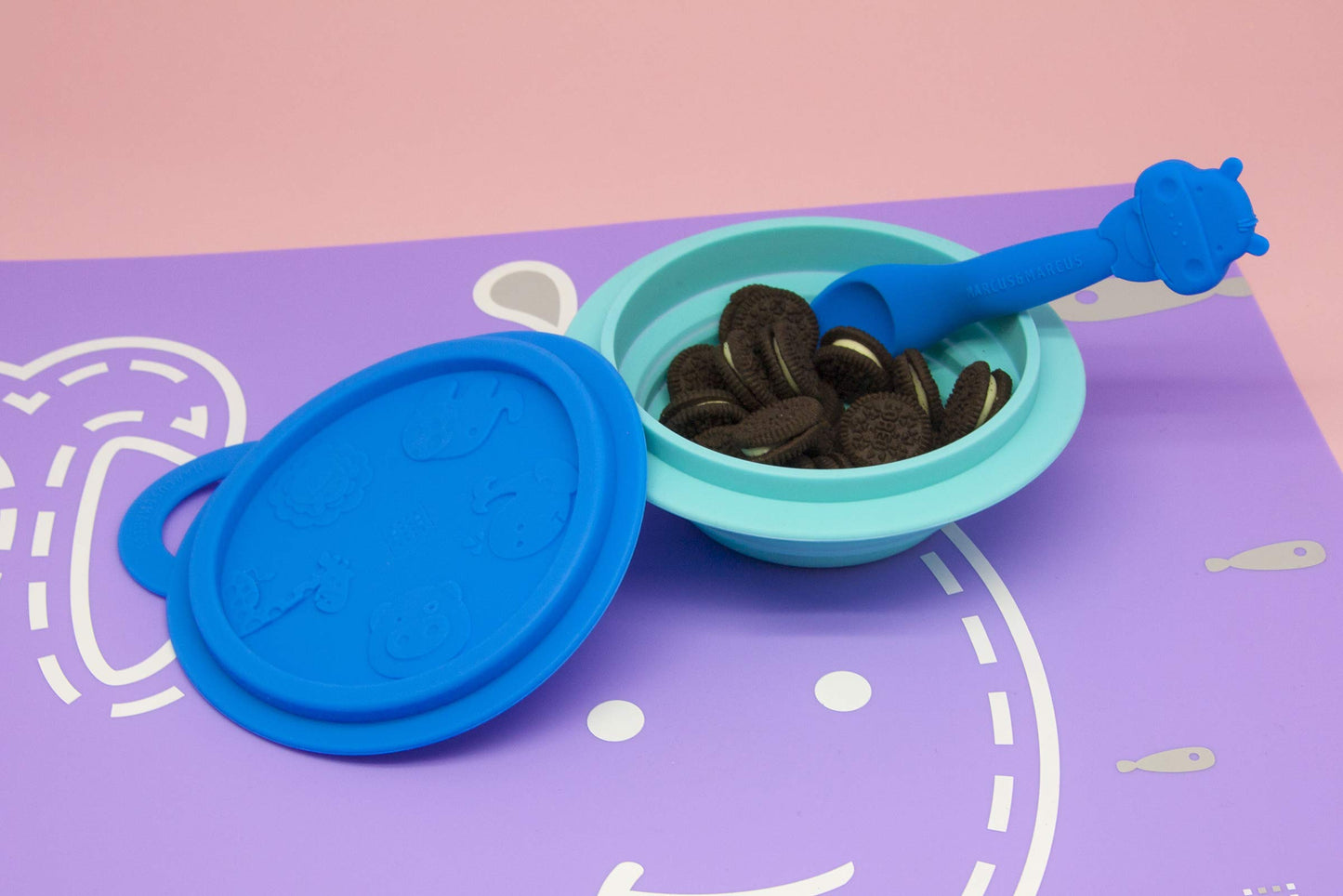 Collapsible Silicone Bowl, Convenient Baby Snack Container, Bpa & Phthalate Free, 6 Month+