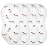 Yyzzh German Shorthaired Pointer Muslin Burp Cloths For Baby 4 Pack 100% Cotton Baby Washcloths Bibs For Boy Girl