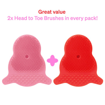 Cradle Cap Brush For Babies By Love Noobs, Baby Cradle Cap Treatment, Pack Of 2, Non-Toxic Toddler Cradle Cap Comb, With Suction