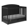 Graco Bellwood 5-In-1 Convertible Crib With Drawer (Black) - Greenguard Gold Certified, Full-Size Storage Drawer, Converts To To