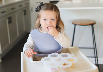 Otterlove Silicone Bib - 100% Pure Platinum Lfgb Baby Bibs With No Fillers - Wide Food Catching Pocket - Easy Clean - Mess Proof
