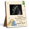 Winnie Pregnancy Milestone Keepsake - Ultrasound & Gender Reveal Decor - Baby Shower Sign & Party Gifts
