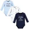 Hudson Baby Unisex Baby Cotton Long-Sleeve Bodysuits Newest Family Member, 6-9 Months
