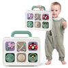 SOCBTNSO Busy Board for 1 Year Old, Montessori Toys for 1+ Year Old, Travel Toys for Toddlers 1-3, Learning Fine Motor Skills| B