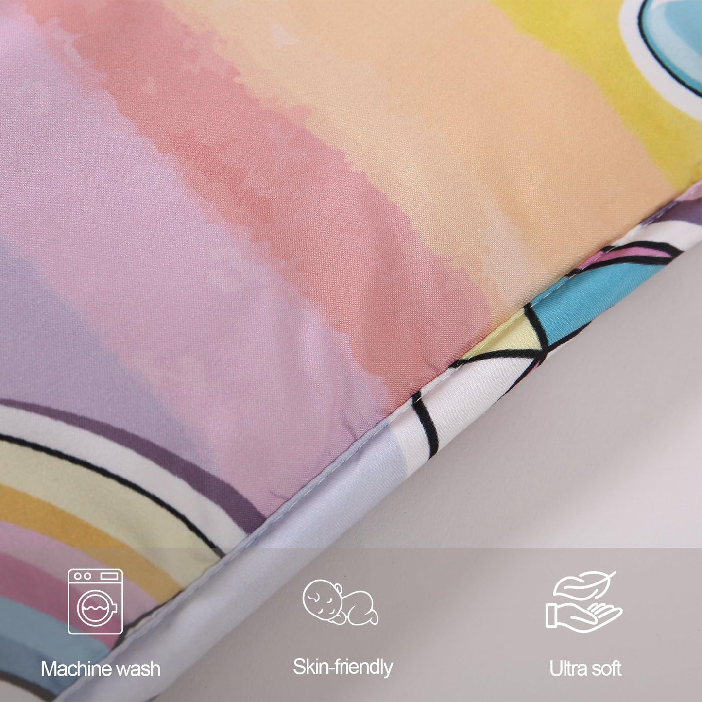 Hexagon Baby Play Mat For Floor,51' 59' Thicken Ultra Soft Playmat, Washable 6 Panel Playpen Mat Non-Slip Crawling Mat For Ba