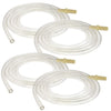 Nenesupply Tubing x 4 Compatible with Pump in Style Advanced Breastpump Replacement Parts for Medela Tubing. Transparent Plastic