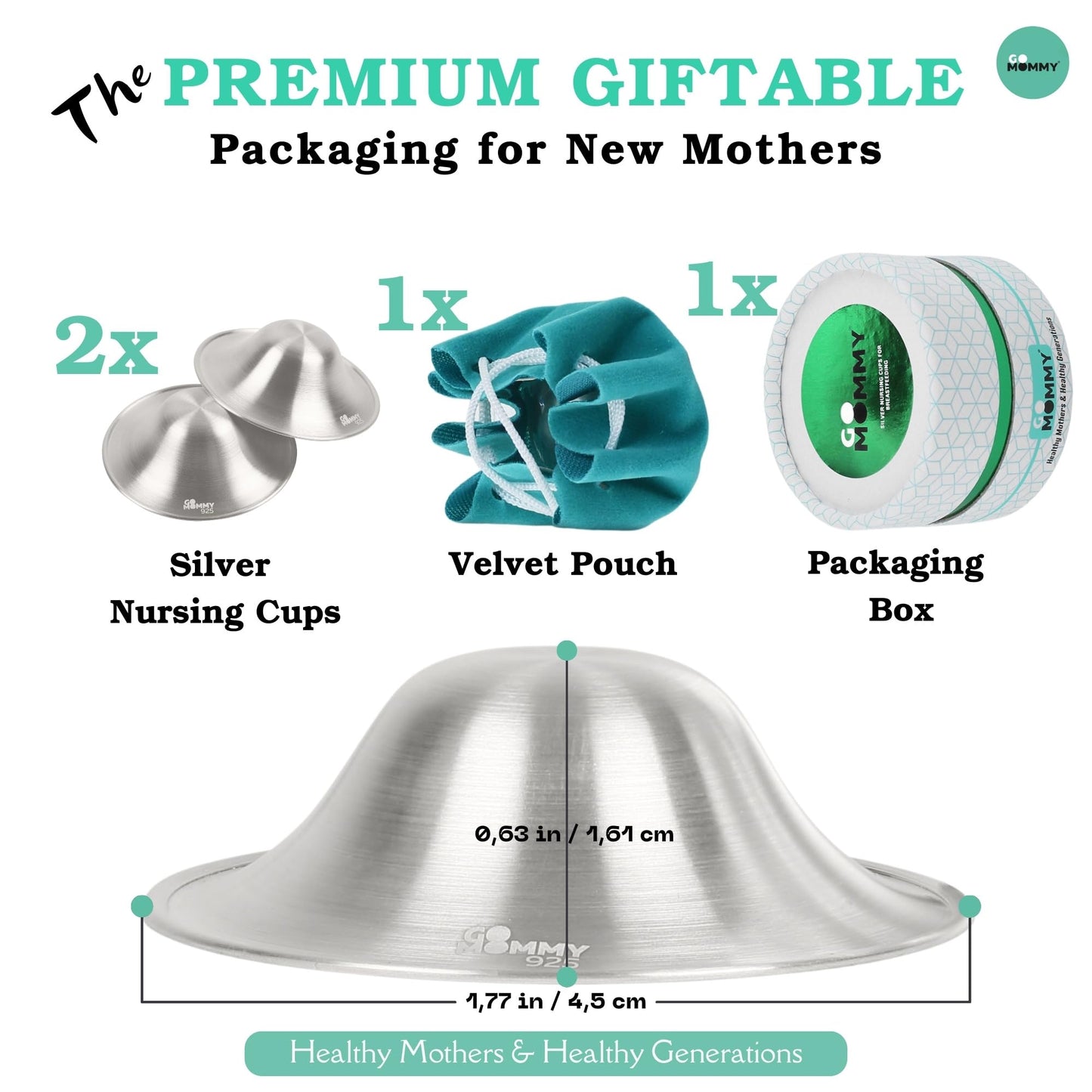 The Original Silver Nursing Cups, Nipple Shields For Nursing Newborn, Nipple Protector For Breastfeeding, Nipple Covers Breastfe