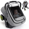 Bioby Waterproof Baby Car Seat Cover, Infant Car Seat Cover for Boy Girl, Roomy Cozy Windproof Sun Protection Baby Carseat Cover