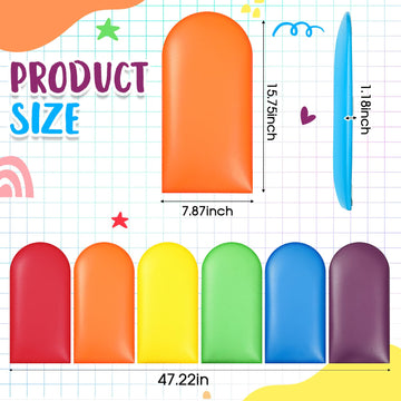 Jetec 6 Pcs Wall Padding For Kids With Autism Playroom Anti Collision 3D 15.75 X 7.87 Inch Peel And Stick Headboard Upholstered