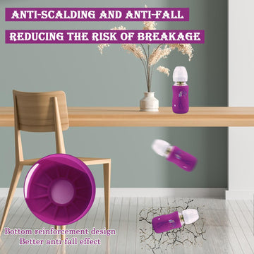 3 Pack Silicone Sleeves For Dr. Brown'S Natural Glass Baby Bottles, Anti Breakage Baby Bottle Holder, Compatible Dr. Brown Wide-