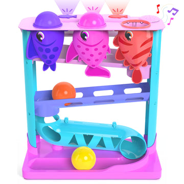 Move2Play, Feed The Fish, Interactive Toy for 1+ Year Olds, 6 to 12 Months, Baby Toy, Birthday Gift for Girls, 9-12 Months, 6 7