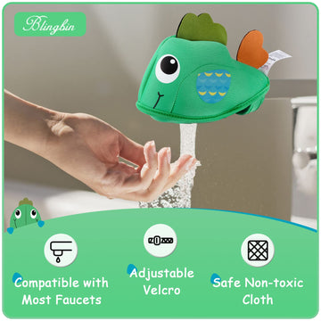 Bath Spout Cover For Bathtub, Baby Shower Protector Cover From Bumping Head During Bathing Time, Cute Soft Cartoon Fish Water Fa
