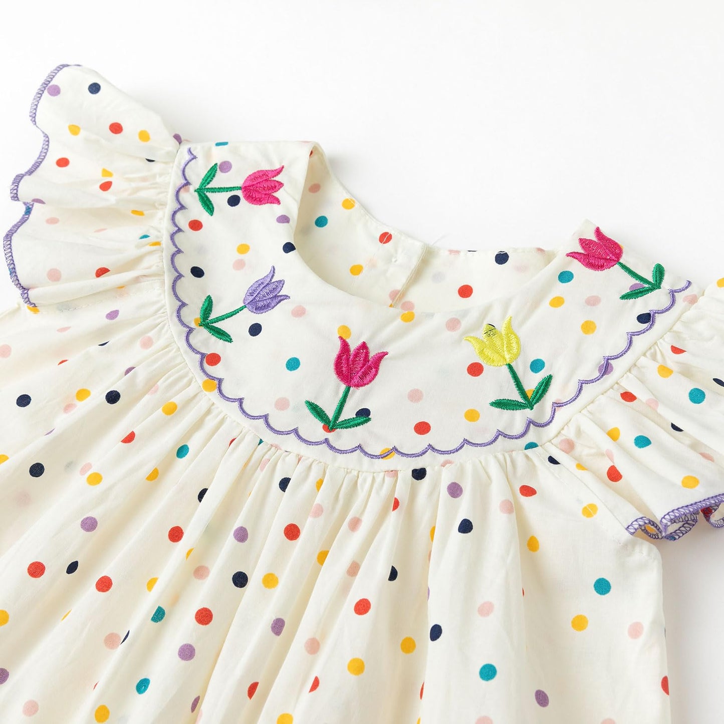 Simplee Kids Toddler Girl Dresses Ruffled Sleeves Summer Sundress Dress Bohemian Dress Red 12M-6T