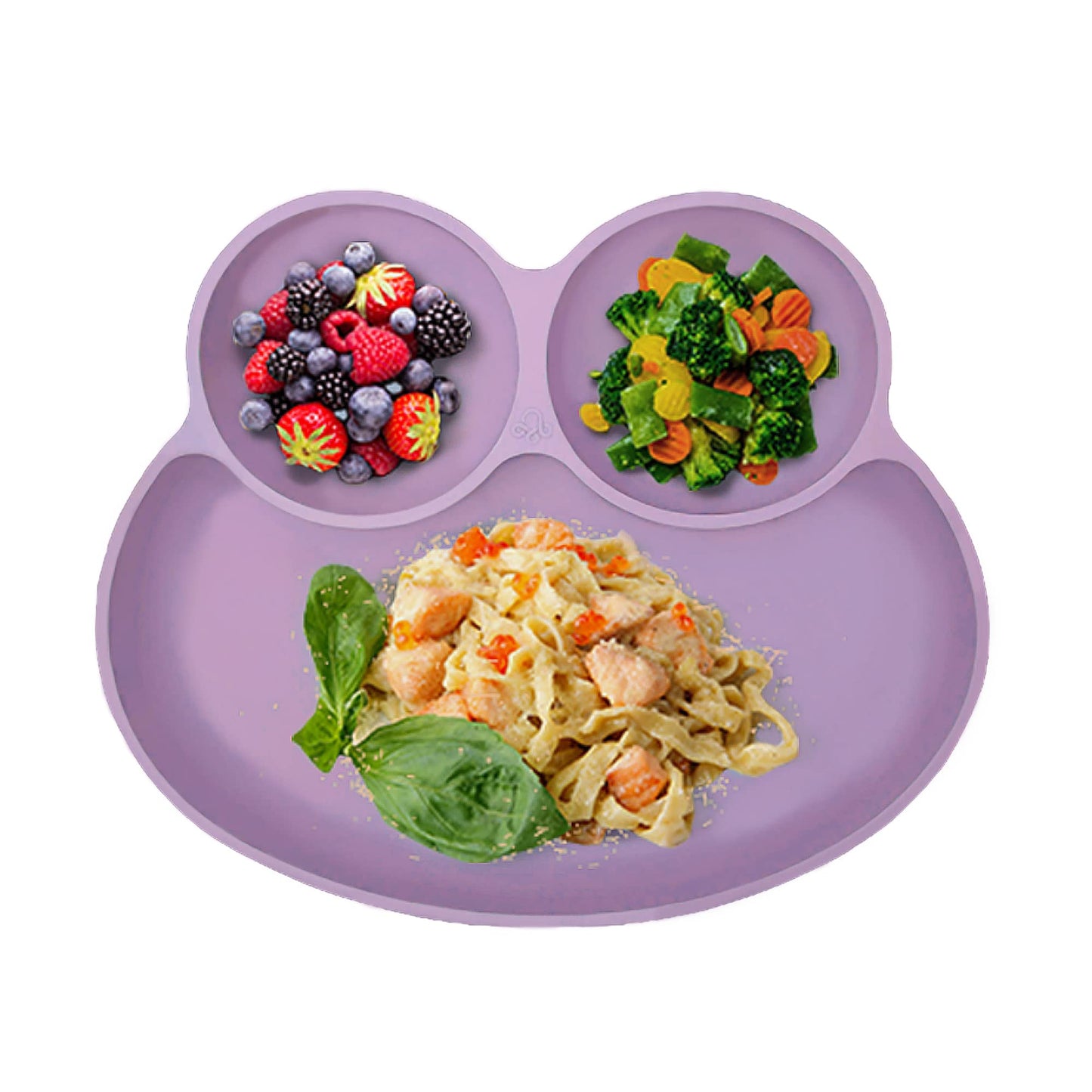 Abiie Octopod Frog Silicone Plates with Suction - Spill Proof, Easy to Clean - BPA-Free Bowl - Suction Plates for Baby and Toddl