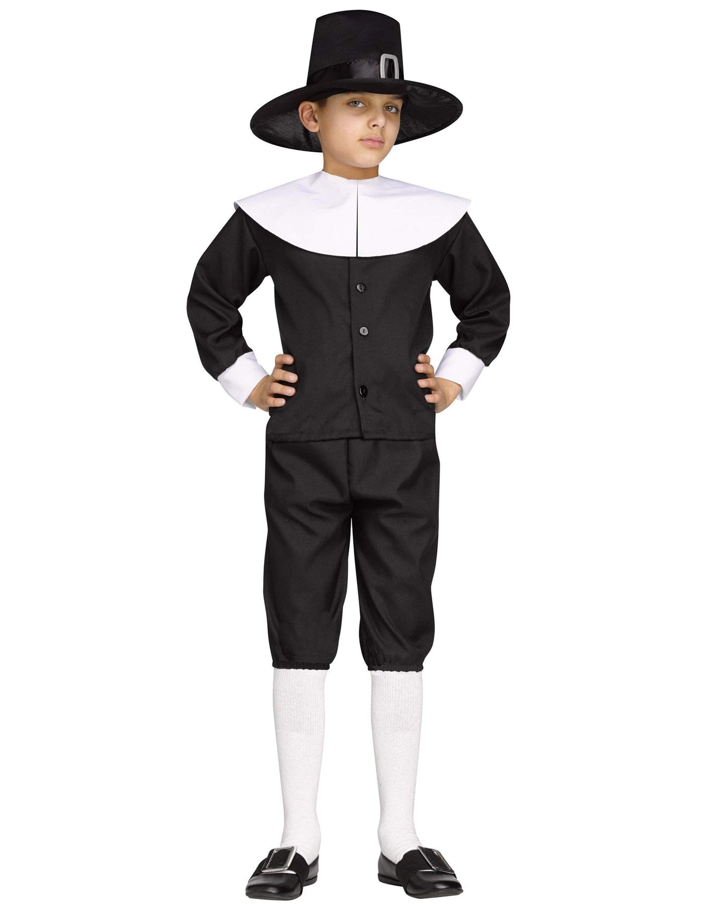Pilgrim Boy Child Costume Medium