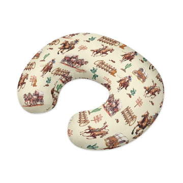 Tongluoye Western Cowboy Horse Nursing Pillow Cover For Boy Girl Breastfeeding Pillow Slipcovers Stretchable Newborn U-Shaped Br