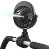 Grandfast Portable Misting Stroller Fan, 4000Mah Battery Powered With 360 Pivot, Personal Mister Fan With Flexible Tripods For C