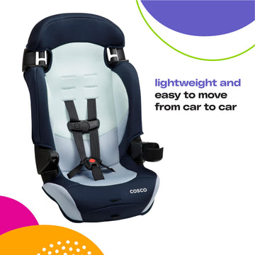 Cosco Kids Finale DX 2-in-1 Booster Car Seat, Forward Facing Toddler Car Seat (30-65 lbs) and Belt Positioning High Back Booster