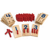 Excellerations Peg Number Board | Included: 10 Rubberwood Boards + 55 Wood Pegs + Storage Bag | Montessori Math Materials, Learn