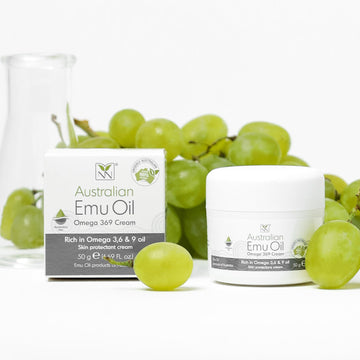 Zinc Oxide Cream For Adults & Kids - Natural Moisturizer & Skin Protectant Barrier Cream With Pure Emu Oil, Omega 3 6 9, & Shea