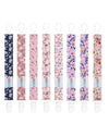 Alvababy Pacifier Clips 8 Pack Binky Paci Clip Holder Leashes For Newborn Baby Boys Girls Fits Baby Teethers Floral 8Dp15