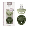 Bibs Pacifiers, Natural Rubber Baby Pacifier,Round Nipple, Pack Of 2, Bpa Free Soother, 0 To 3 Years, One Size Sage & Hunter Gr