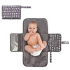 Tiny Twinkle Portable Diaper Changing Pad, Foldable Waterproof Baby Change Pad For Newborn Girl & Boy With Smart Wipes Pocket (L