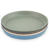 Weesprout Bamboo Plates (Blue, Green, Gray, & Beige, Without Lids)
