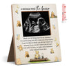 Hatzelou Winnie Baby Shower Sign Picture Frame, A Message From The Bump Baby Sonogram Picture Frame, Classic Winnie Baby Shower