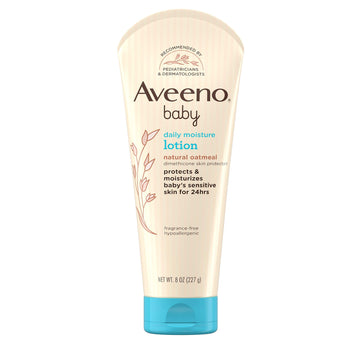 Aveeno Baby Daily Moisture Lotion For Delicate Skin With Natural Colloidal Oatmeal & Dimethicone, Hypoallergenic Moisturizing Ba