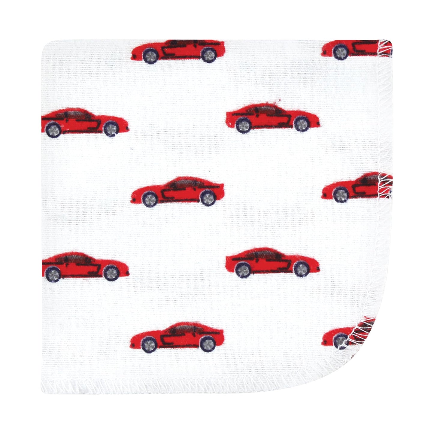 Hudson Baby Unisex Baby Flannel Cotton Washcloths, Going Places 12 Pack, One Size