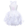 Suppromo White Fairy Princess Dresses For Baby Girls White Tutu Tulle Sequin Dress For Girls Halloween Birthday Party Christmas