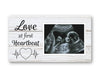 Love At First Heartbeat Ultrasound Picture Frames Fridge Magnet, Rustic Keepsake Sonogram Picture Frame, Nursery New Mom Gifts,
