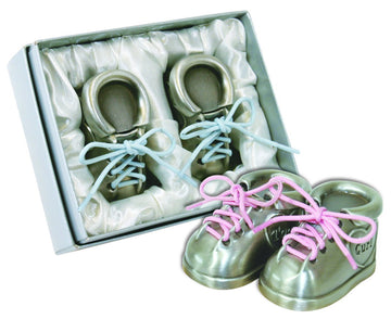 Stephan Baby Pewter First Tooth And First Curl Keepsake Shoes