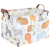 Fxocshe Rectangular Baby Storage Baskets, Foldable Jungle Waterproof Storage Basket,Woodland Laundry Hamper,Bedroom Game Room De
