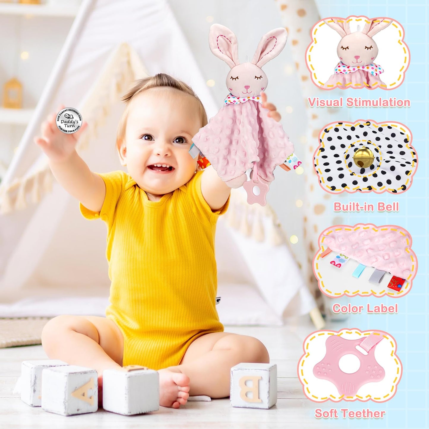 Baby Girl Gift Basket, 8Pcs Baby Girl Gifts Newborn Gift Set, Cute & Practical Baby Girl Newborn Essentials Gift Basket Set, War