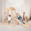 Cosyland Indoor Playground, Wooden Jungle Gym Climber Playset With Slide, Quick Installation Toddler Climbing Toys For Small Spa