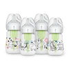 Dr. Browns Anti-Colic Options + Wide-Neck Baby Bottle Designer Edition, Woodland + Jungle, 5 oz/150 mL, Level 1 Slow Flow Nippl