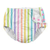 I Play Girls Reusable Absorbent Baby Swim Diapers Rainbow Stripe 24 Months