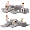 Indoor Toddler Climbing Toys With Foam Ball Pit, 7-Piece Foam Climbing Blocks For Toddlers, Soft Play Climbing For Toddlers, Ins