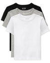 The Children'S Place Baby Boy'S And Toddler Basic Short Sleeve Tees, Black/Grey/White 3-Pack