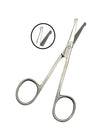 Baby Nail Scissors Round Probe Small Hair Scissors, Child Care Safety Blunt Stainless-Steel Beauty Facial Hair & Eyelashes Eyebr