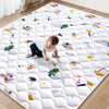 Vibe Bear Baby Play Mat 6Ft X 4Ft, Thicker Foam One-Piece Crawling Mat, Extra Large Anti- Slip Crawling Mat Activity Playmats Fo