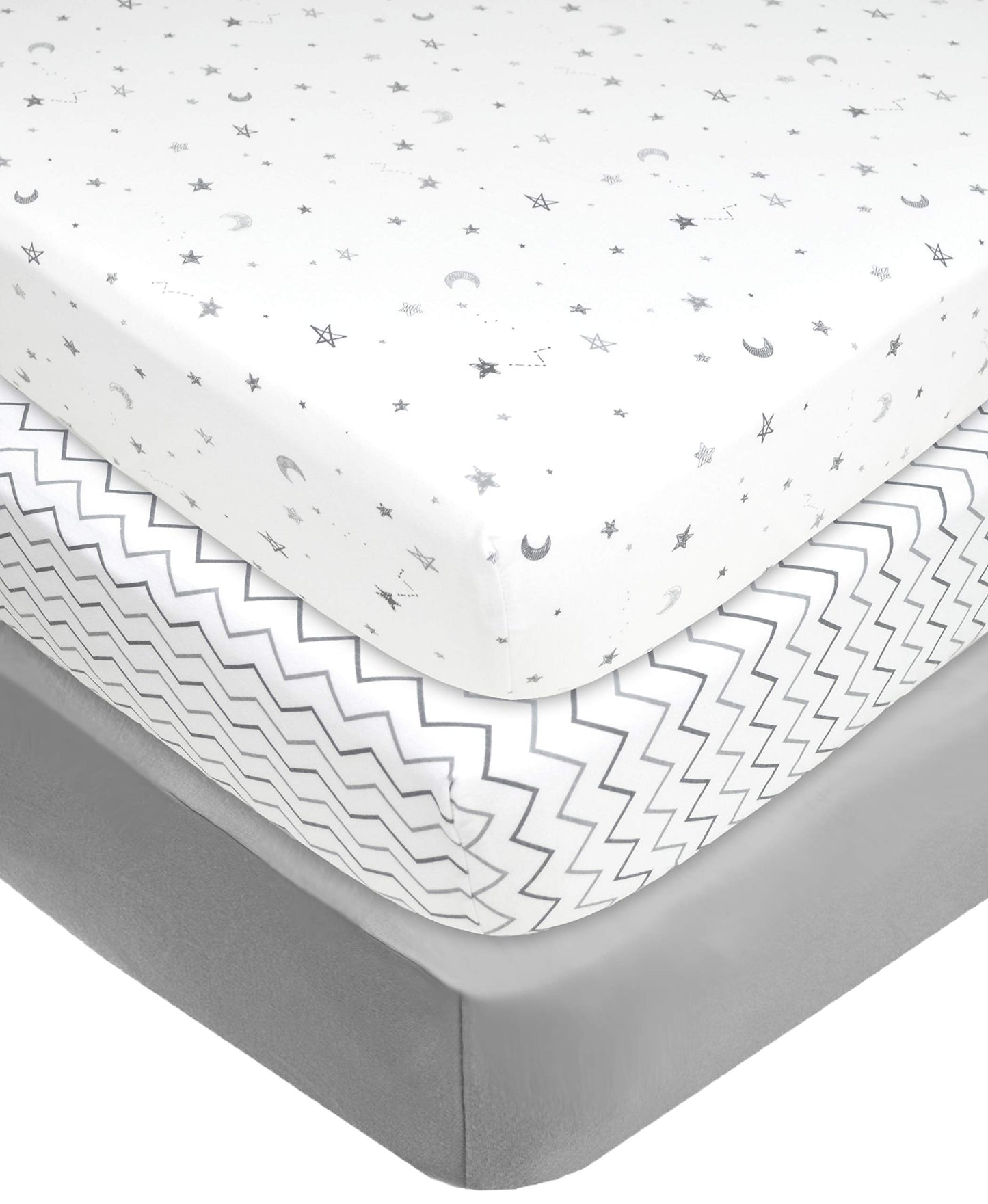 American Baby Company 3 Pack Fitted Pack N Play Playard Sheet 27 x 39, Soft Breathable Neutral 100% Cotton Jersey Pack and Play