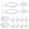 Maymom Pump Parts and Tubing Adapter Compatible with Spectra S1 S2 9 Plus Synergy Gold Breastpump Replace Backflow Protector Mem